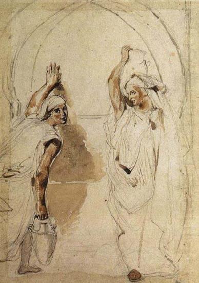 Eugene Delacroix Two Women at the Well china oil painting image